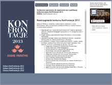 Tablet Screenshot of konfrontacje.edu.pl